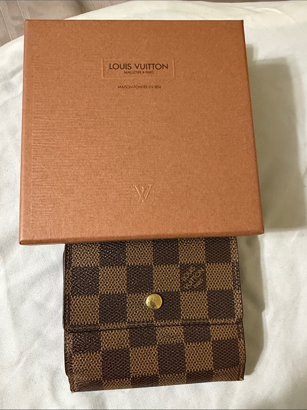 Louis Vuitton Damier Ebene Compact Fold Wallet ( final sale)